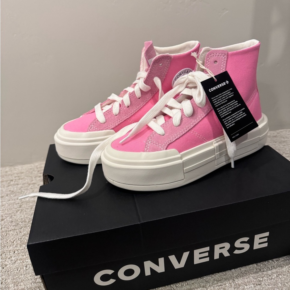 Converse Chuck Taylor Cruise High Top Pink Shoes Canvas